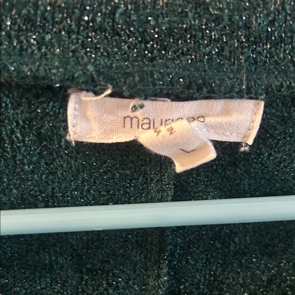 Maurices Green Sweater with Lace Detail - Picture 3 of 4